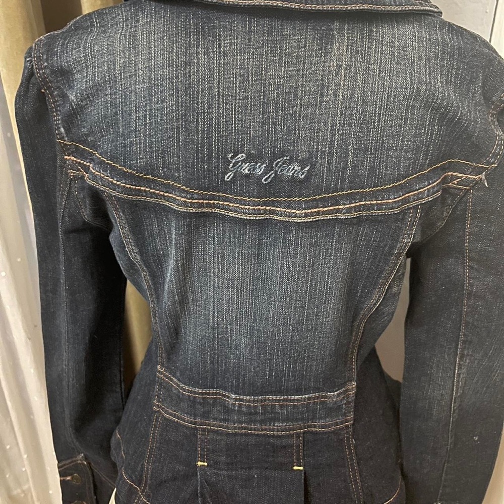 Vintage Guess pleated Denim Coat